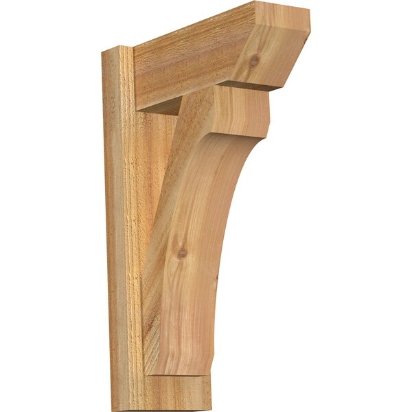 Ekena Millwork Legacy Slat Rough Sawn Outlooker, Western Red Cedar, 6"W x 14"D x 22"H OUT06X14X22LEC06RWR - main